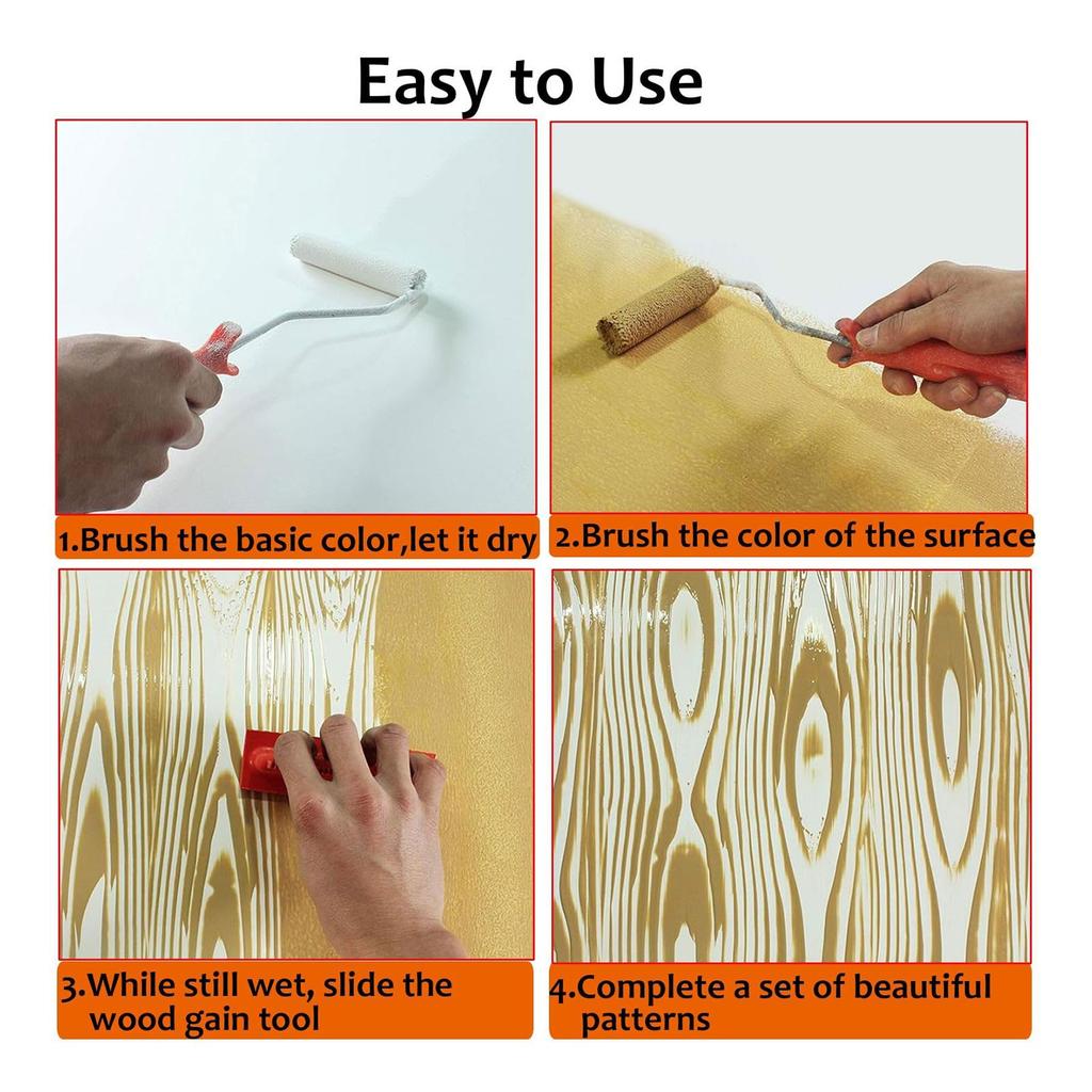 Wood Grainer Imitation Wood Grain Construction Tools Art Paint Tool Set