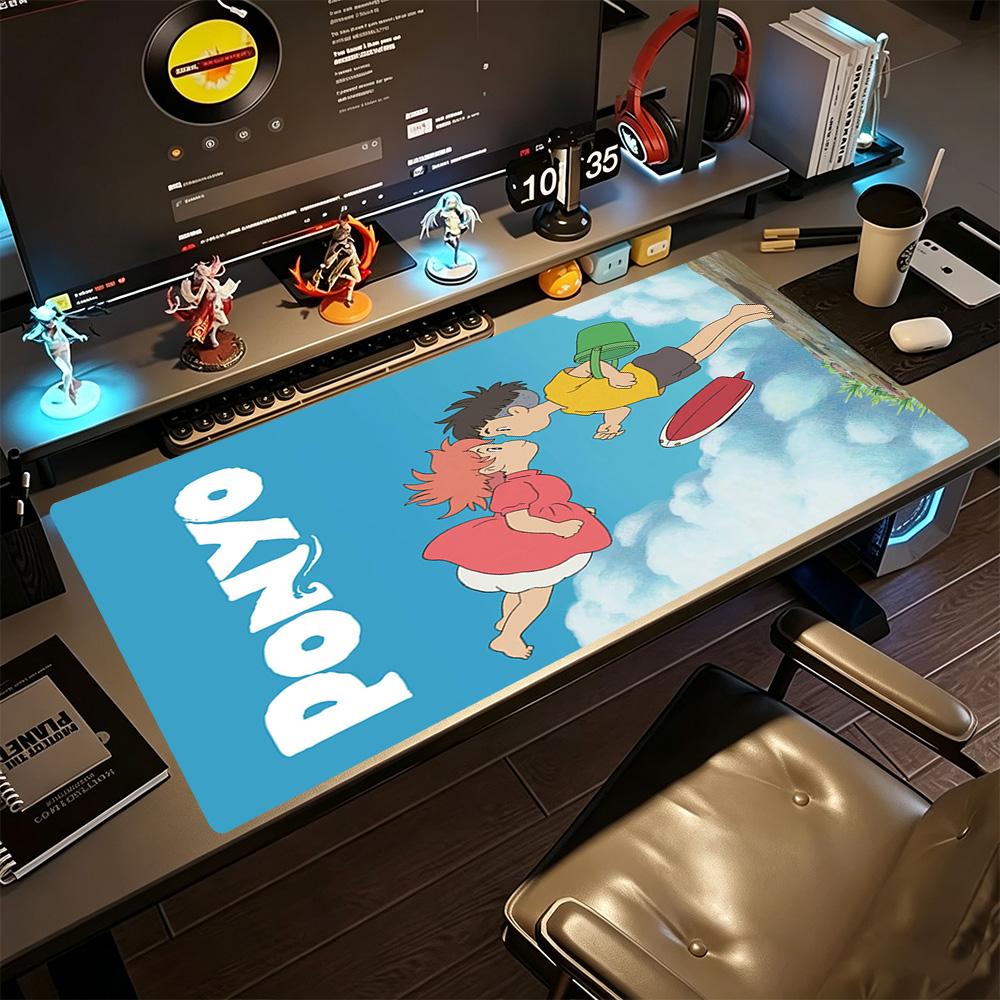 Ponyo Gaming Mauspads Schreibtisch-Mauspad Desktop-Mauspad Rutschfester Gummiunterboden Perfekt für Büro-Schreibtischzubehör Schule Zuhause