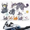 Lazy Sleeping Cat Sticker Auto Cute Animal Stickers Car Body Waterproof Vinyl Decals Decor Motorcycles Helmets Wall Window