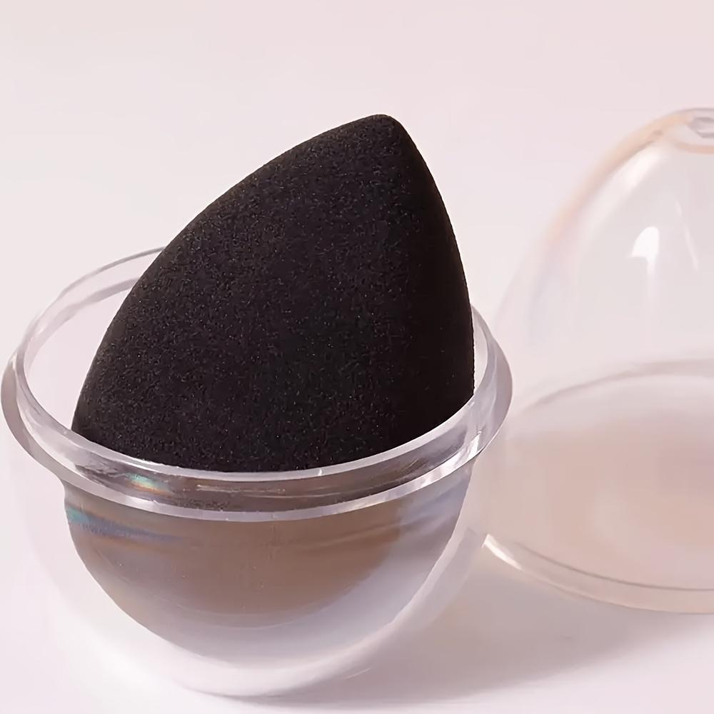 1pc Makeup Sponge with Storage Box, Dual Use Wet & Dry Beauty Blender for Liquid Powder Cream Foundation, Normal Skin Type