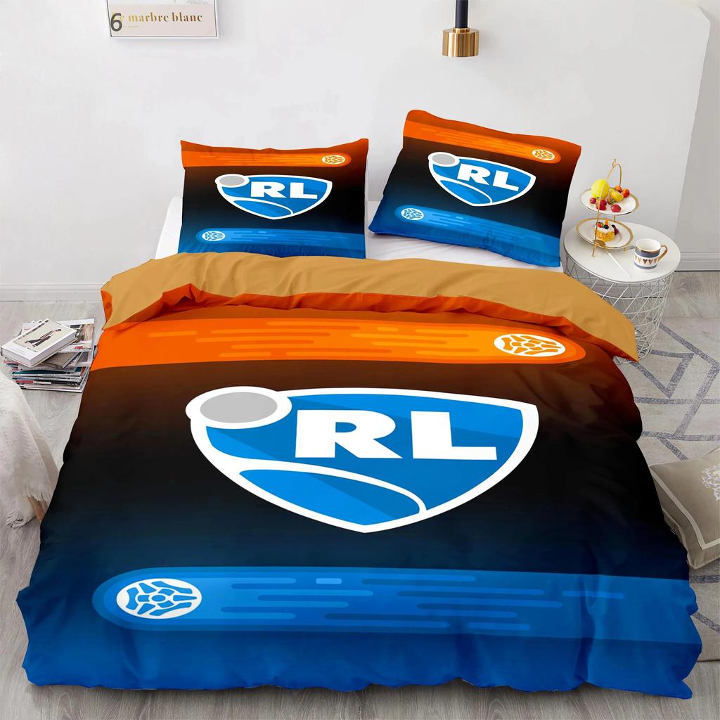 Set Biancheria da Letto Rocket League Copriletto Singolo Twin Full Queen King Size Auto Rocket League Set Letto Camera da Letto Ragazzi Copripiumino