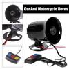 12v Car Motorcycle Horn With 3 - Tone Sound Abs Plastic Loud Warning Horn With Switch For Vehicle Safety Alert O5s4