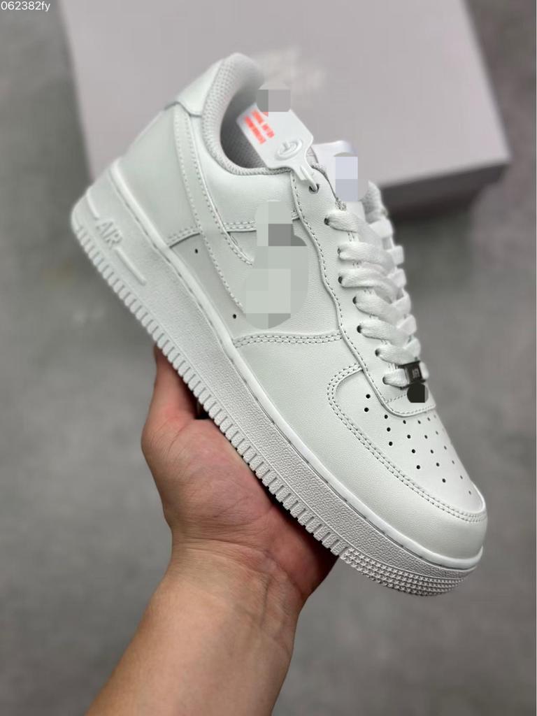 Authentische Air Force 1 Serie Herren & Damen Low-Top Freizeitschuhe - Reinweiß AF1 Trendige Sneaker