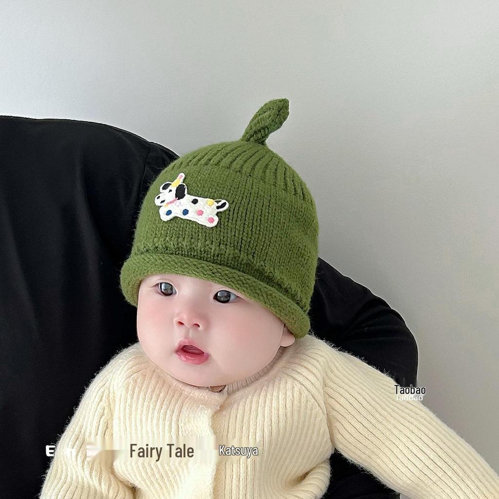 Adorable Infant & Toddler Wool Hat - New Autumn/Winter Style for Boys & Girls, Pacifier-Friendly, Warm, Perfect for Small Month Olds