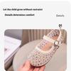 Spring and Summer New Fashion Rhinestone Shallow Mouth Girls Soft Sole Casual Leather Shoes