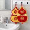 Gourd Shaped Kitchen Towels Quick Drying Wash Hand Towel Festive Hand Towel  Spring Festival