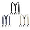 Stylish Y Shape Suspenders Adjustable Length, Suitable for Most Men Women Metal Clip Versatile Occassion