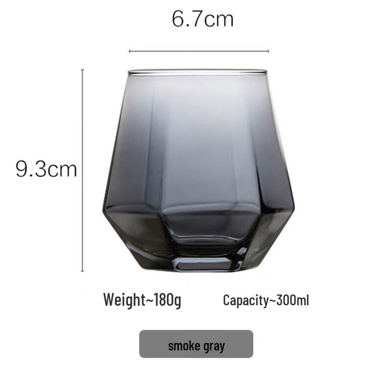 ZISIZ Ins Style Diamond Glass Water Cup