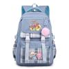 New Trend Labubu Printed Backpack Junior High School High School Student Large Capacity Student School Bag