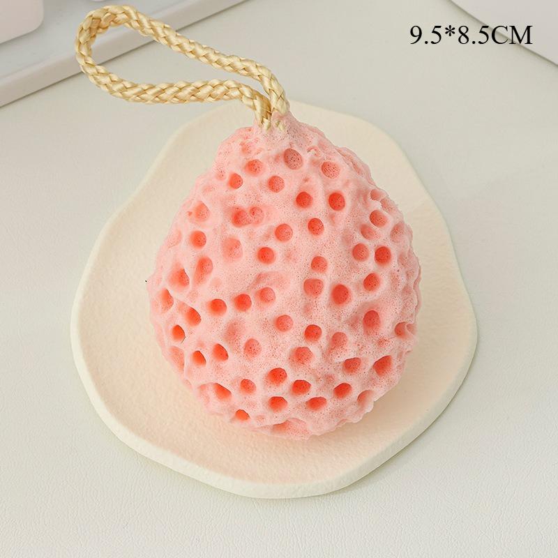

Honeycomb Bath Ball for Home Use Soft and Durable Cute Children Scrubbing and Bathing Tool розовый