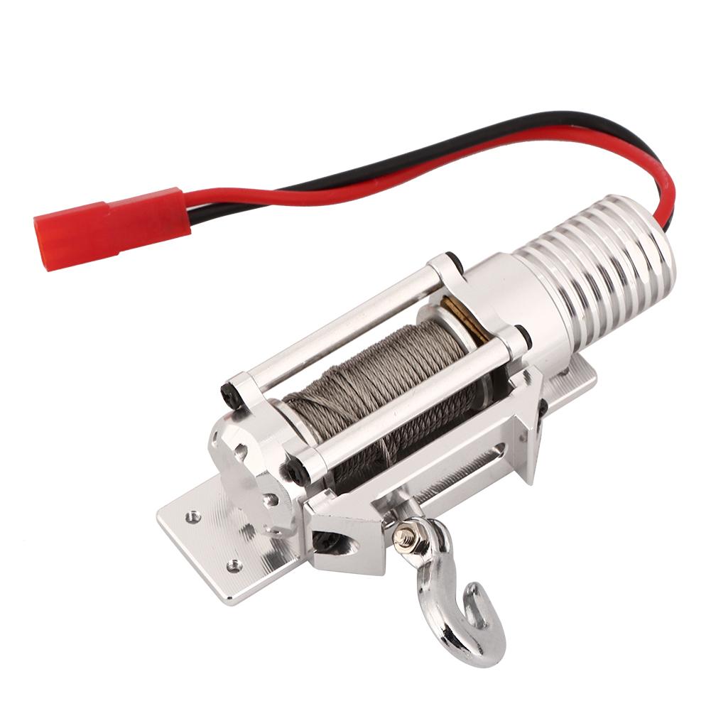 Full CNC Metal RC Winch Spare Upgrade Parts Accessories for 110 SCX10 Axial Crawler D90Silver