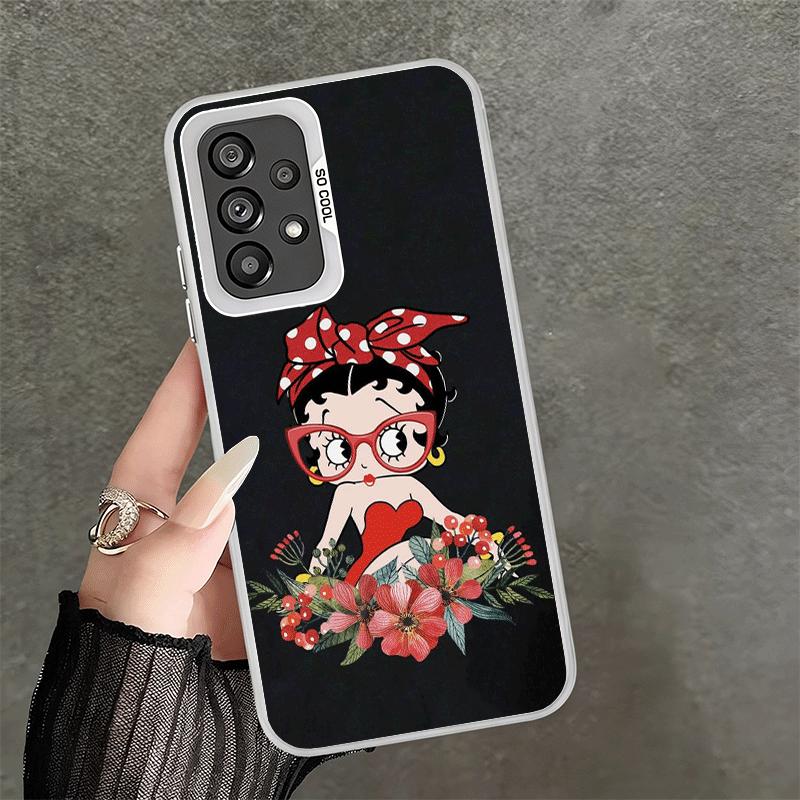 B-Bettys B-Boops Girl Soft Phone Case for Samsung A17 A16 A15 A14 A13 A57 A56 A55 A54 A53 A37 A36 A35 A34 A33 A26 A25 A24 A23 A5