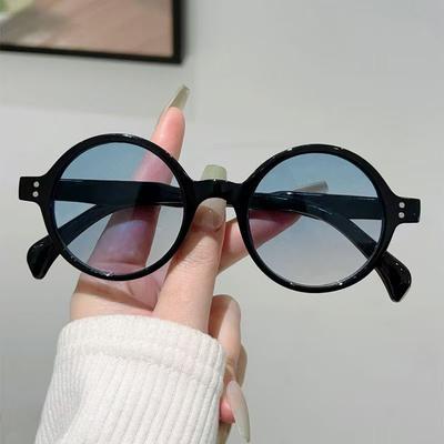 Luxe Vintage Ronde Zonnebril Dames Heren Merk Designer Punk Zonnebrillen Sexy Dames Tinten Uv400