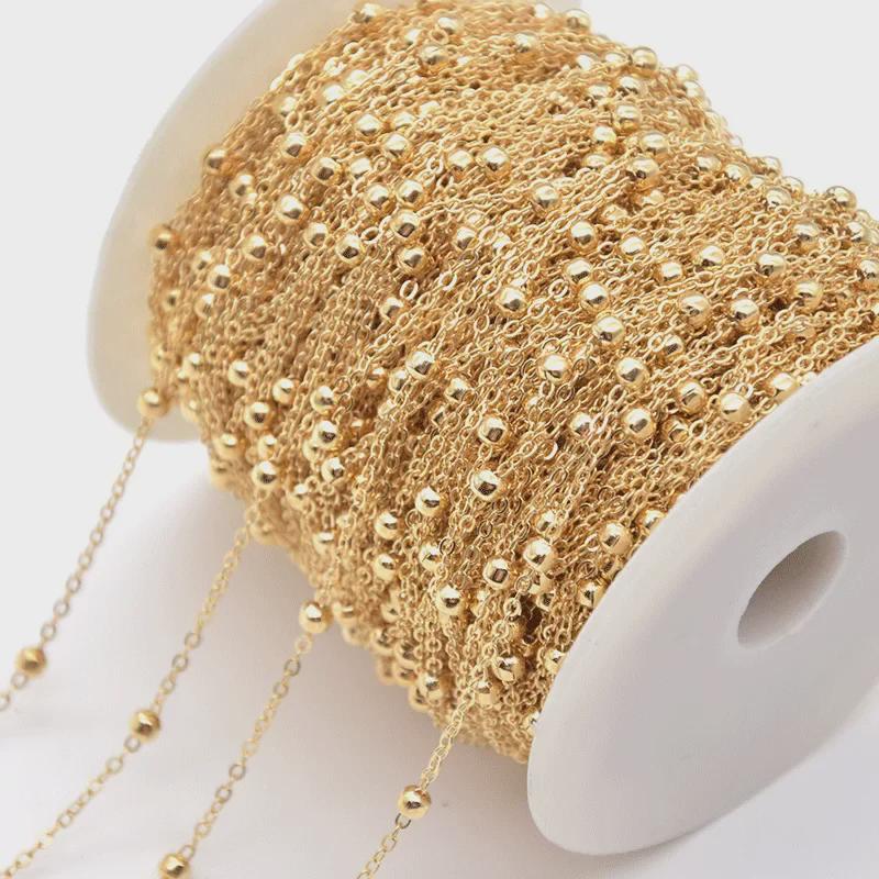 Αλυσίδα με Χάλκινα Φούντακια 4mm για DIY Κοσμήματα και Αξεσουάρ Αρχαίου Στυλ