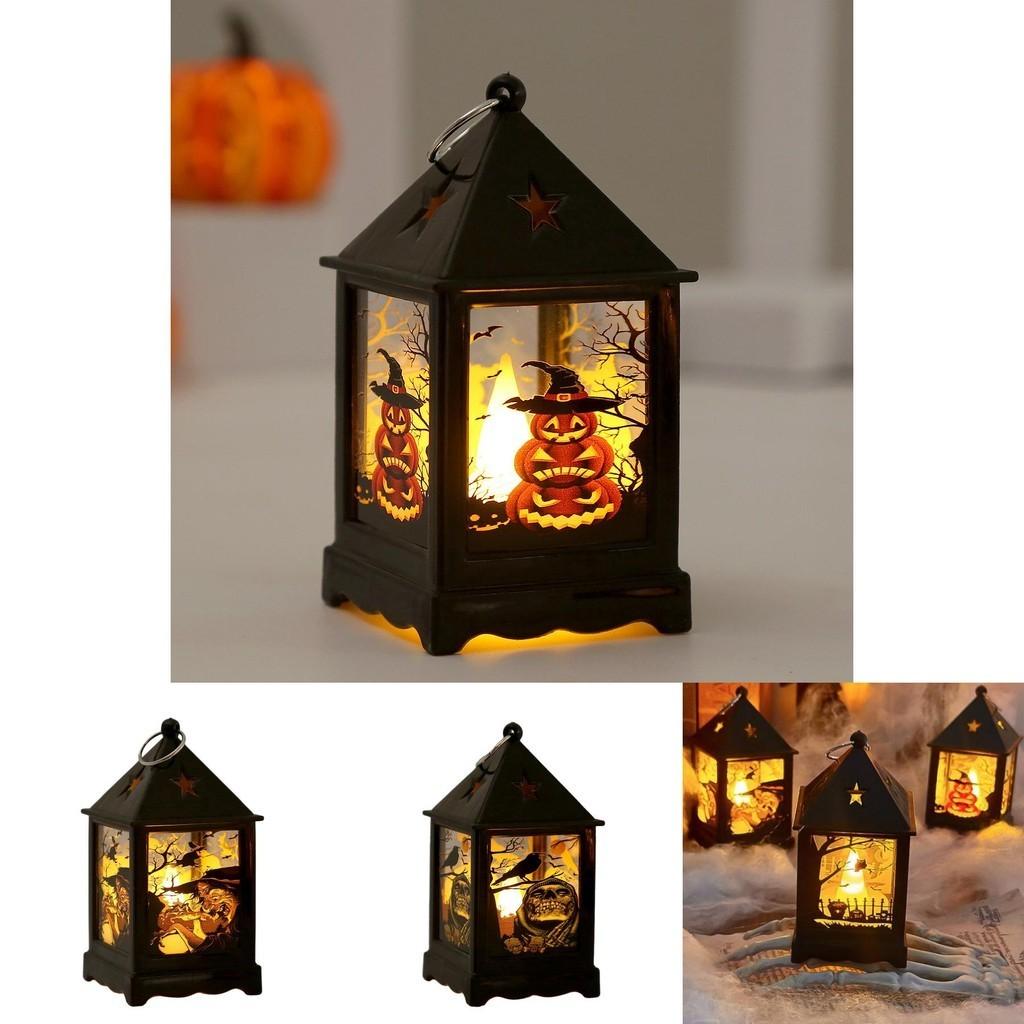 Creative Led Pumpkin Night Light For Halloween Decoration European Style Plastic Lamp For Kids Nursery And Festivals