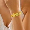 Colorful Flower Bracelet Boho Egg Flower Bangle Cute Bohemian Beach Jewelry  Party Jewelry