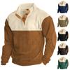 Våren och mäns stående krage sweatshirt är utomhus casual tröjor Toppar