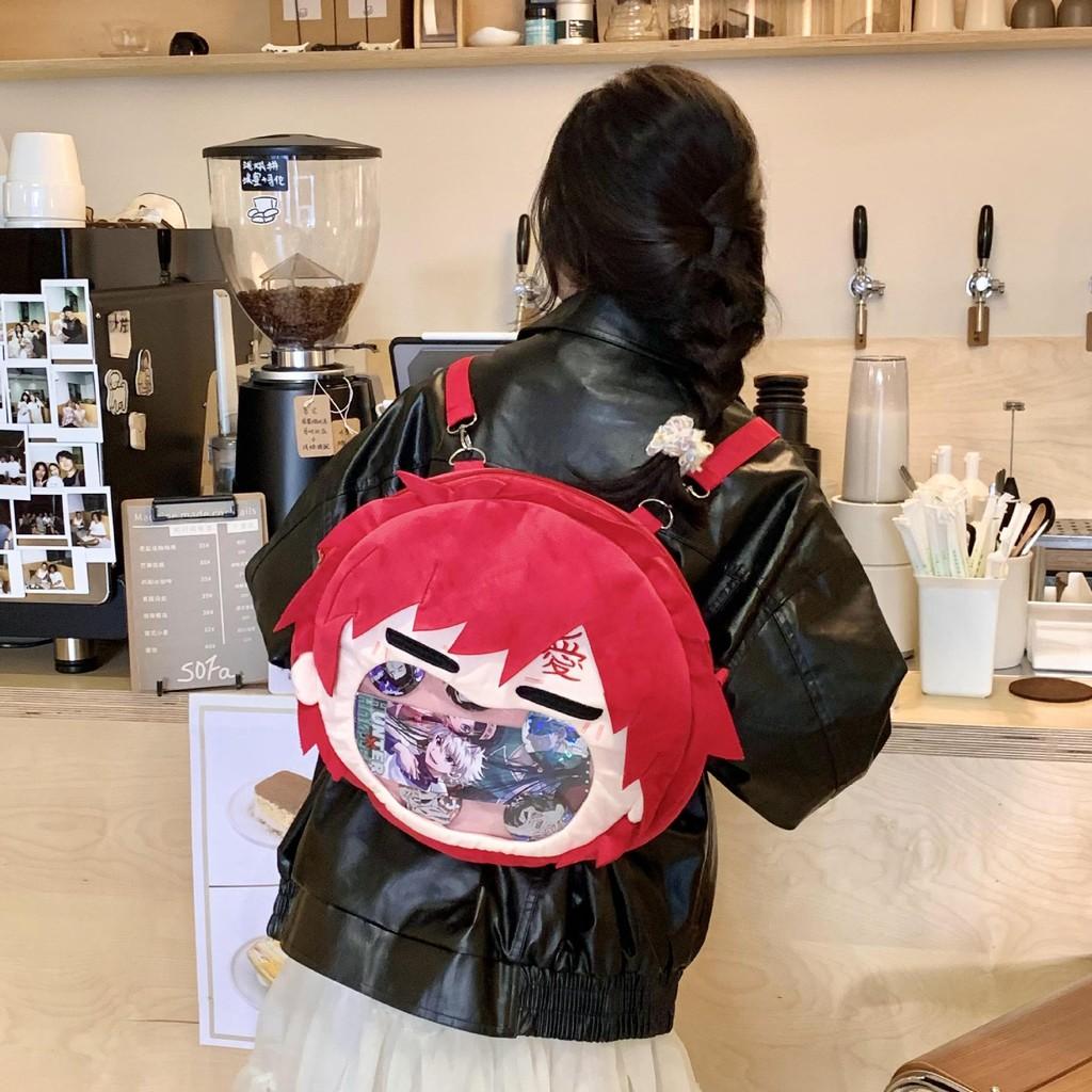 Uchiha Naruto Gaara Sasuke Plush Backpack Single Shoulder Crossbody Gift Bag