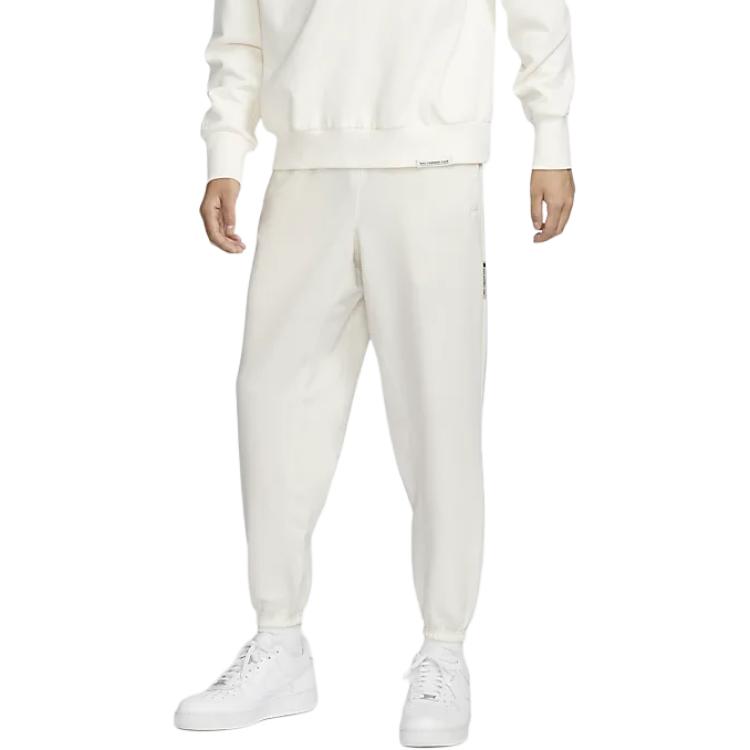 Nike Dri FIT Standard Issue Knitted Sweatpants Men's Sail White/Light Ivory White FZ0225-133