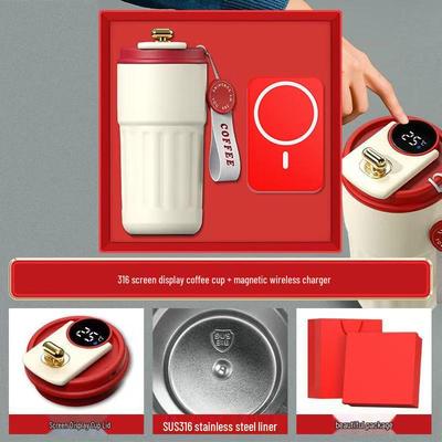 Smart Coffee Mug & Wireless Charger Business Gift Set