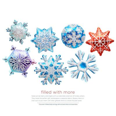 Christmas Snowflake Cartoon Photo Props and Party Decorations Aluminum Foil Balloons