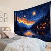 Snow Mountain Starry Sky Landscape Art Wall Hanging Tapestry Home Bedhead Decoration Background Cloth Aesthetics Room Decoration