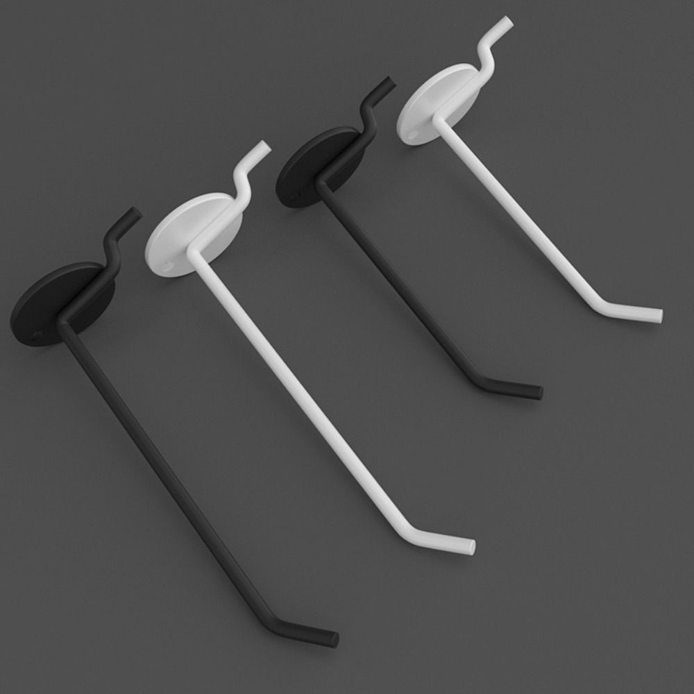 4PCS Special Hooks Perforated Board Hooks Tool Accessories Single Line Design Shelves Hooks Single Line Hooks Shelves Display