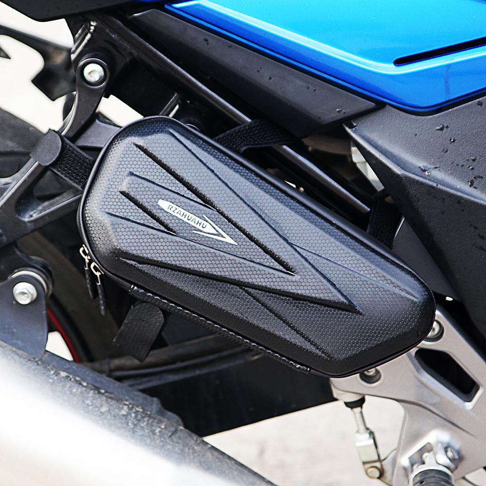 Motorcycle Side Bag Large Capacity Hard Shell Triangle Bag Multifunctional Mountain Bike Triangular Pouch Motorcycle Accessories