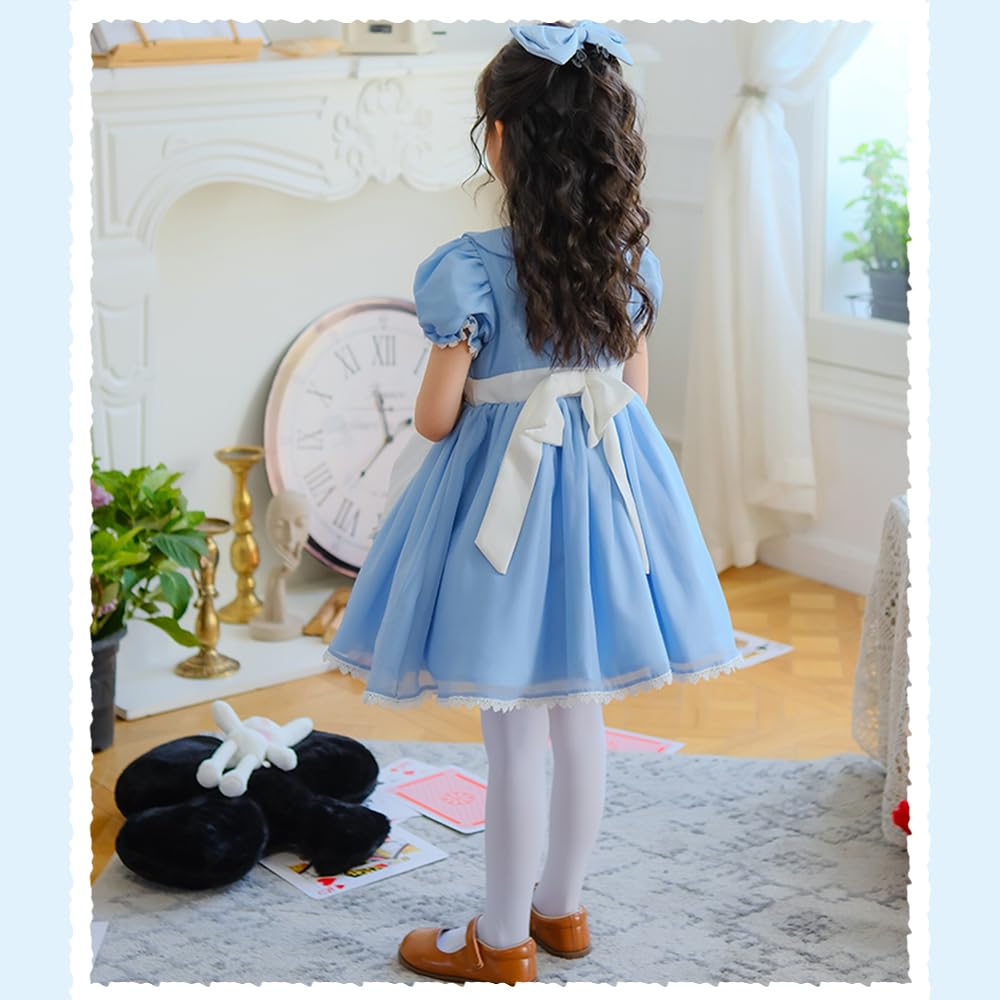 Alice Maid Costume for Fancy Short One Light Leggings Included [RPFLQ] Girls, Dress, Cosplay, Halloween, Dress, Apron, Sleeves, Children, Kids, Girls,