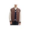 Fila Color Block Casual Knit Baseball Jacket Men Jackets Brown F11M419501F-BN