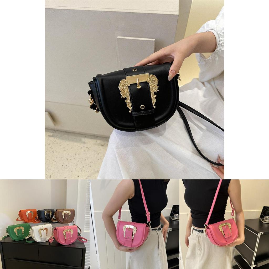 Chic Street Style Saddle Bag Women Bags 2023 Minimalist Shoulder Crossbody