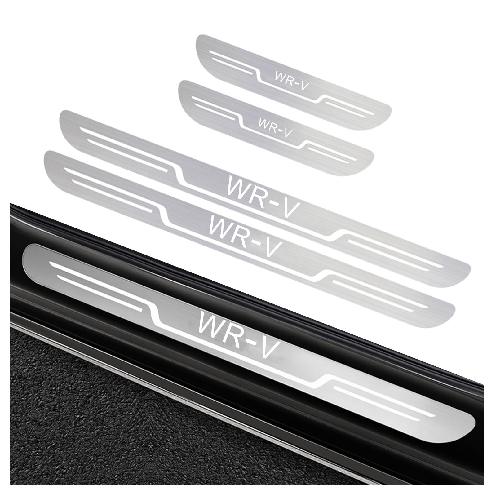 

MailiMy Car Side Step Compatible with Scuff Side Door Step Door Guard Protect Your Vehicle from Stepping and Made of 304 Stainless Steel with a