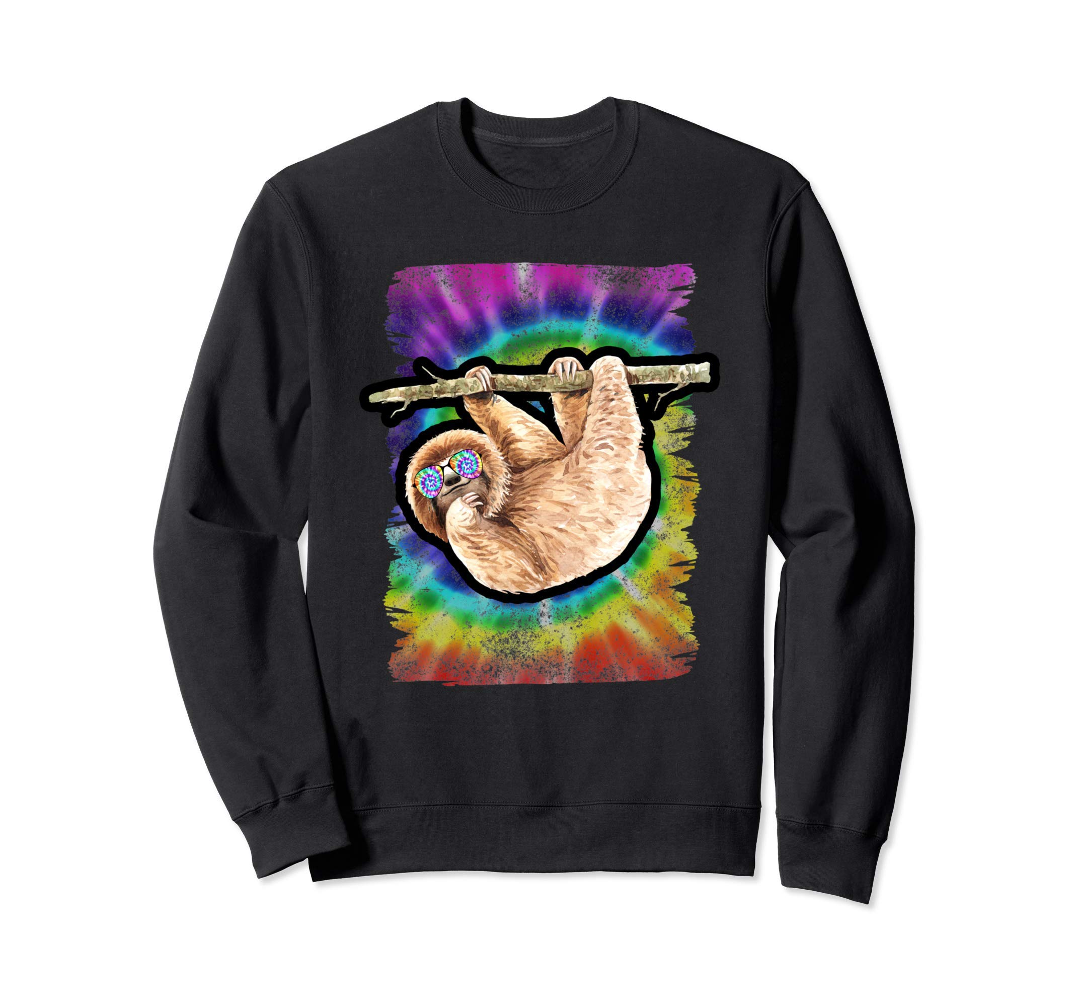 

Tie-Dye Sloth Watercolor Sloth Sweatshirt