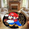 Super Mario Print Round Rug, Washable Floor Carpet, For Entryway Dorm Laundry Room Office Study, Home Decor Birthday Christmas Gift