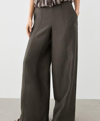 Masimodutti 100% Linen Fluid Pants