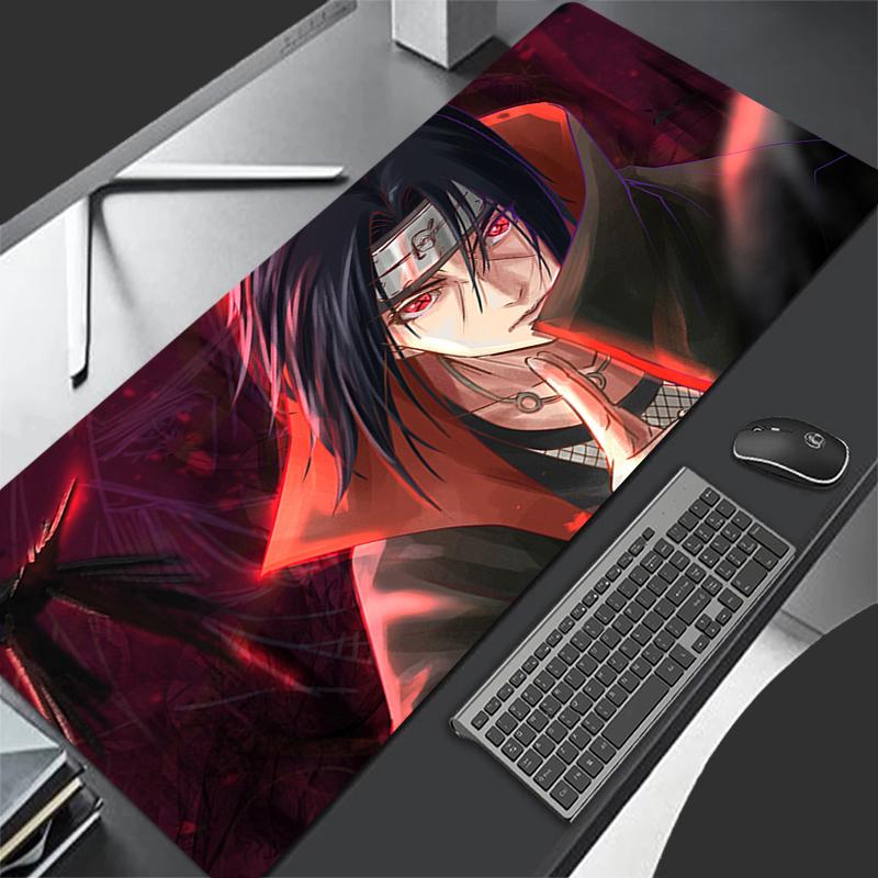 Mouse Pad Naruto Itachi Uchiha Computer Speed Type Varpet Mat For ESports Players Laptop Keyboard Pad Mousepad Office Desk Mat