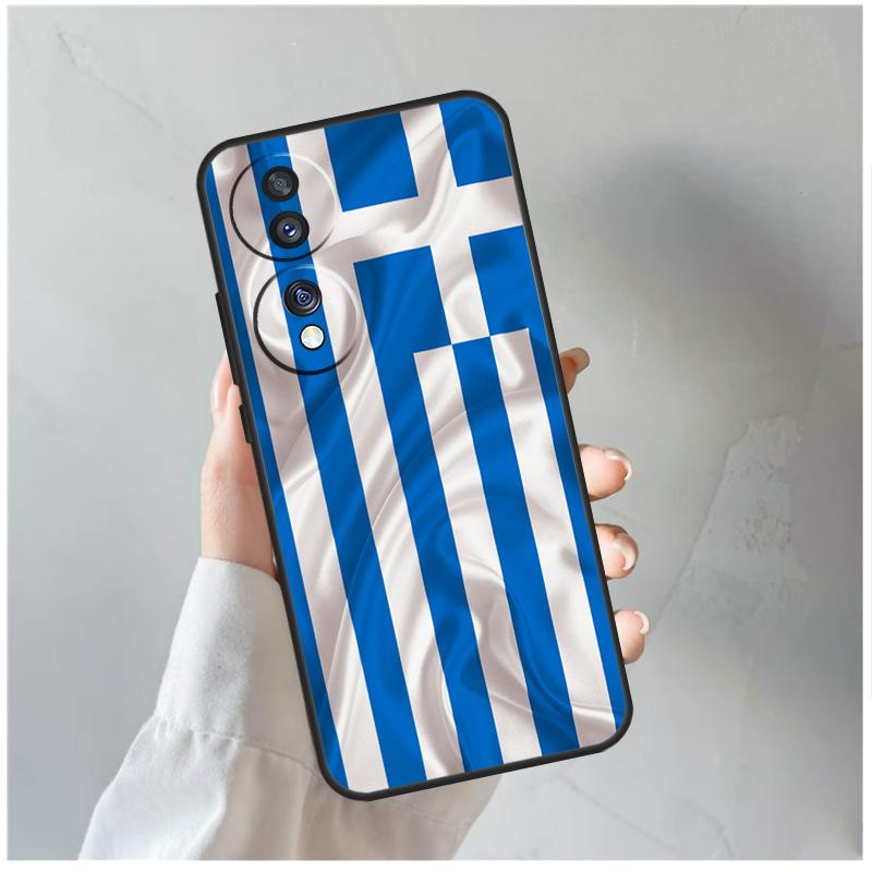 Greece Greek Flag Case For Honor 90 Lite 50 70 Magic 5 6 Pro X6 X7 X8 X9 X6a X7a X8a X9a X9b X8b Cover Coque