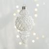 Ornamenti di Natale in Vetro Premium con Forme Creative a Goccia e Scoiattoli e Dettagli Dinamici di Glitter
