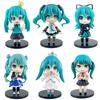 Sold Set Anime New Hatsune Miku Figure Mini Character Ornaments Kawai Hatsune Table Decoration for Home Adult Toy Child Gift