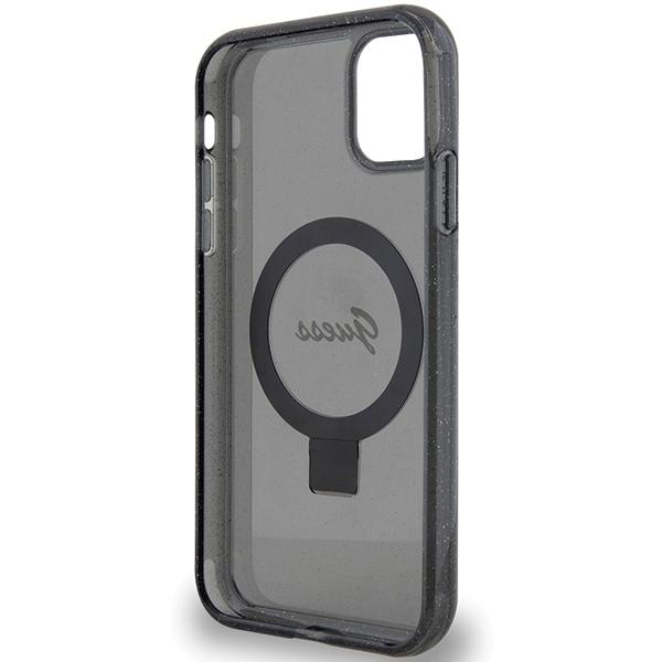Guess Guhmn61Hrsgsk Iphone 11 / Xr 6.1 Czarny/Black Hardcase Ring Stand Script Glitter Magsafe