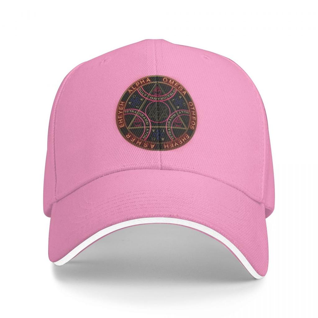 Enochian Tetragrammaton Protection Sigil By Michele Collu Collugraphic Baseball Cap Luxury Hat fashionable Women Hats Unisexs