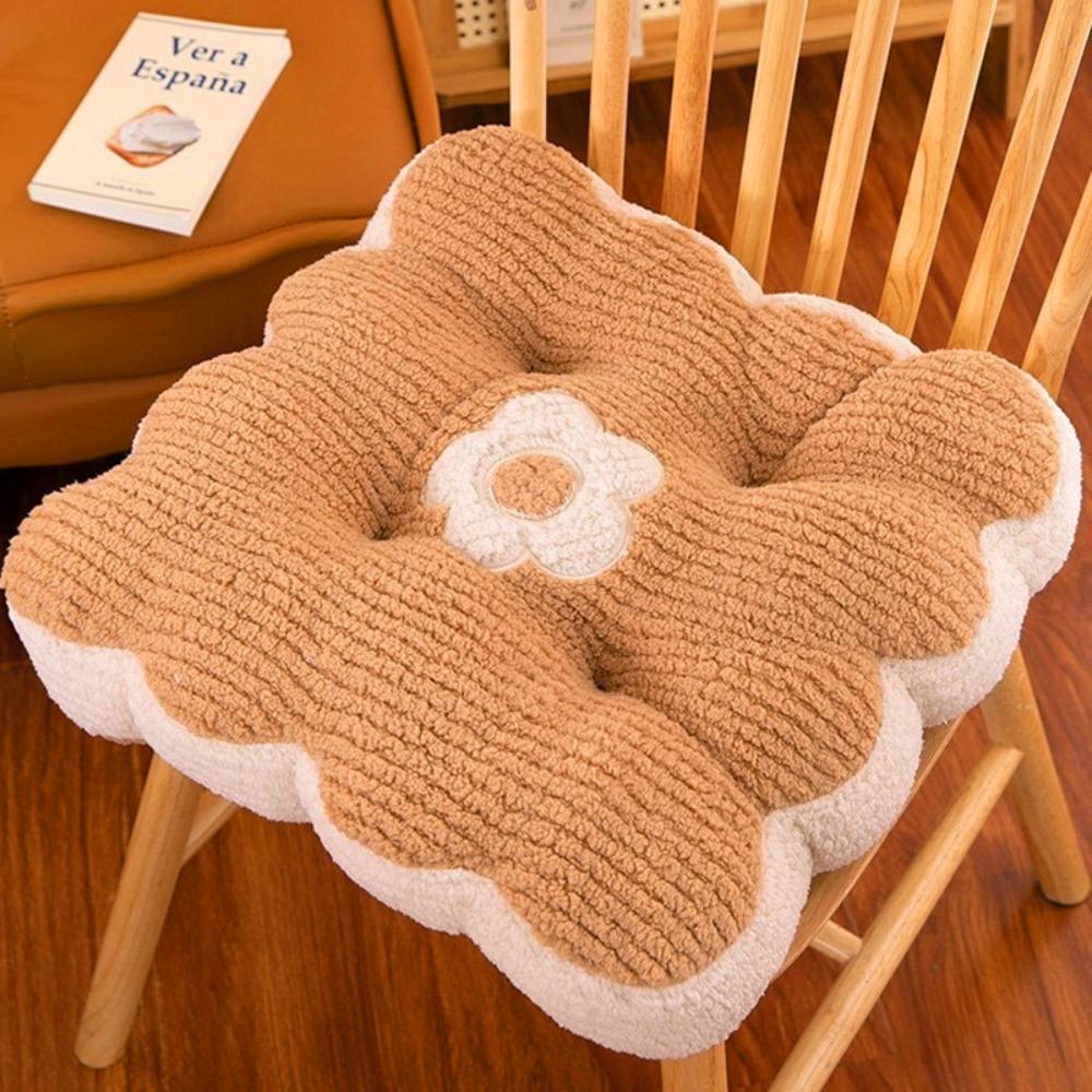 Soft Cotton Seat Cushion 40*40cm Chair Seat Cushion Square Office Chair Pad for Home Office Sofa