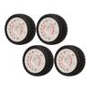 4 Pcs RC Car Tire Rubber Wheels High Wear Resistance Strong Cushioning 1Celsius10 RC On Road Tyres for