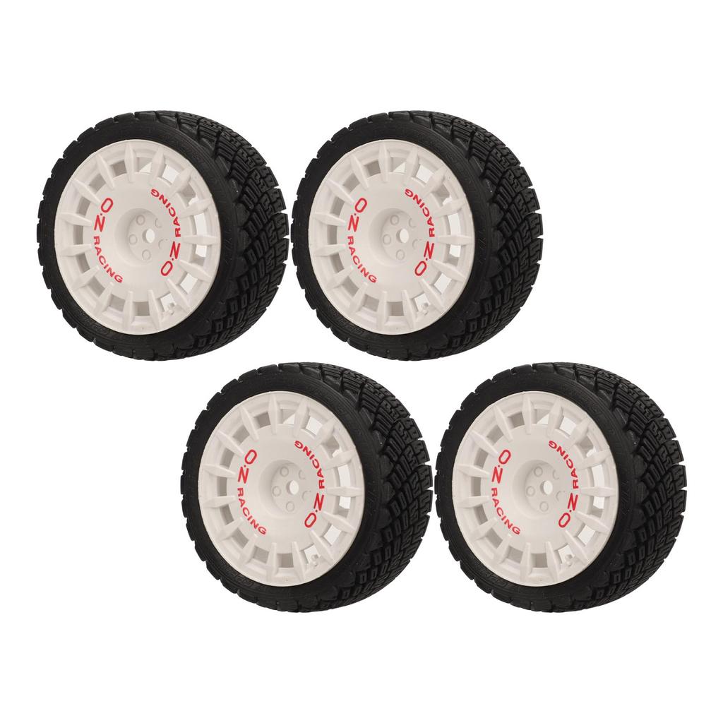 4 Pcs RC Car Tire Rubber Wheels High Wear Resistance Strong Cushioning 1Celsius10 RC On Road Tyres for