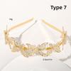 Korean Style Bridal Headpiece Comfort Fit Headwear Retro Hair Crown  Wedding Party