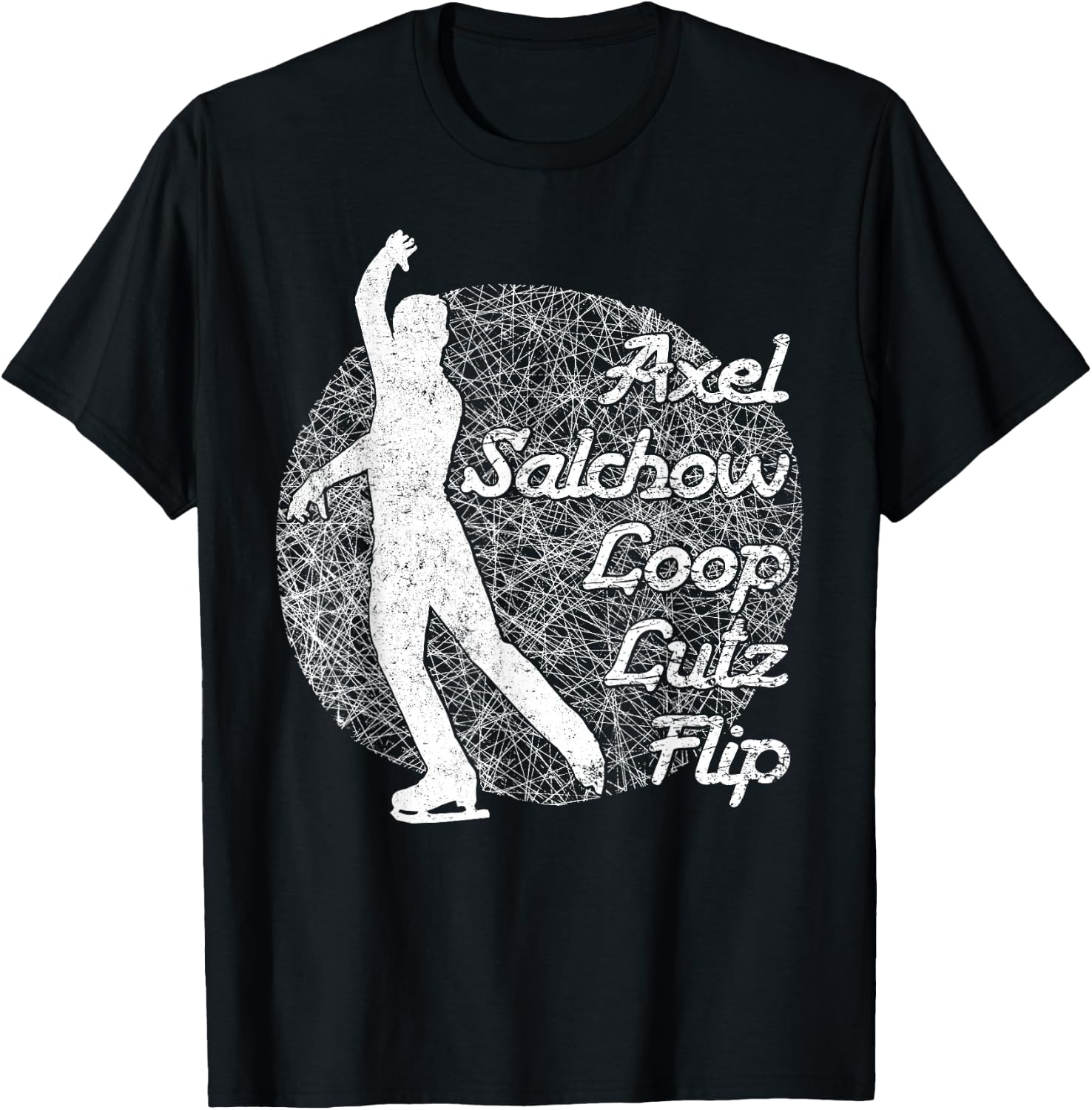 Figure Skating Jumps & Spins Funny Ice Lover Gift T-Shirt Unisex T-Shirt S