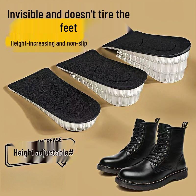 Unisex Invisible Height-Increasing Silicone Heel Insole