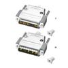 High Current 30Amp Mixed D-Sub Connector 9W4 Male/ Female 5+4D-SUB Pin Power Mixed Contact PCB Mount Lock Secure Use