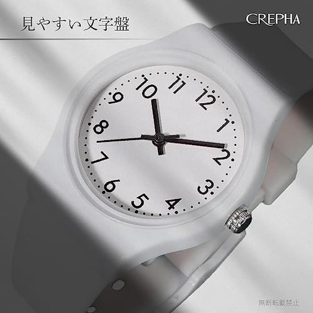 Crepha Watch Analog Ladies 3atm Water Quiet Second Hand Japanese Quartz Model Nb