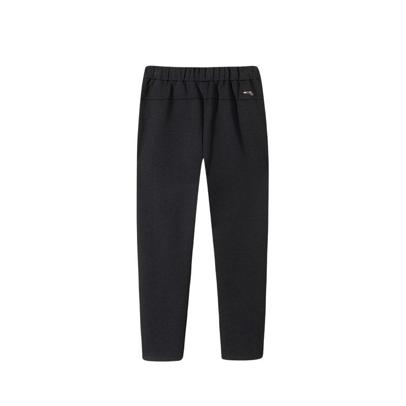 Anta Training Series Solid Color Mid-Rise Comfortable Breathable Versatile Straight-Leg Sports Pants Women Pants Black 162517308S-1